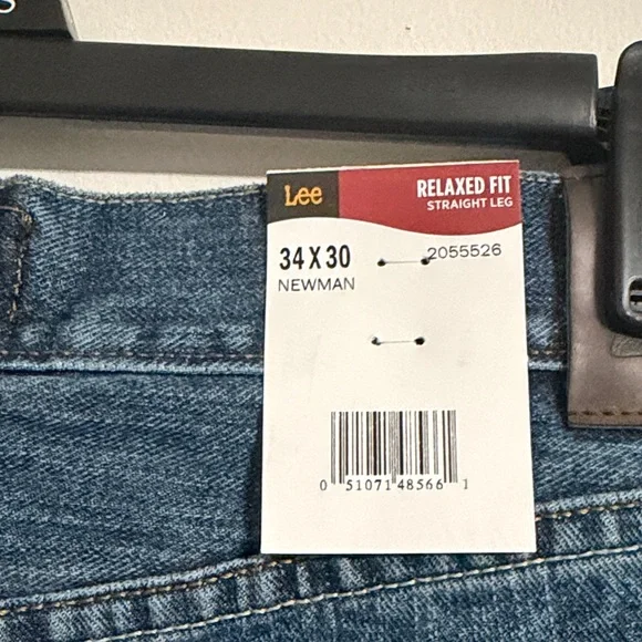 Lee Men's Classic Indigo Loose Fit Jeans 34x30 - Picture 2 of 7